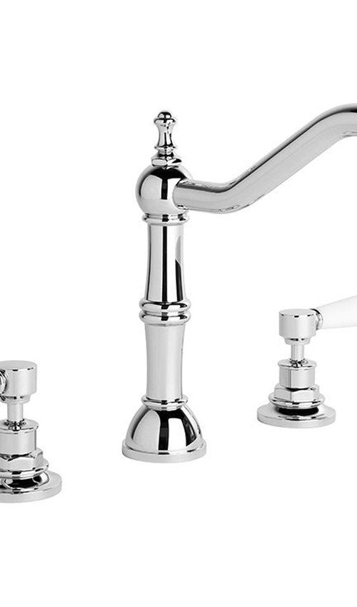 Brodware Winslow Kitchen Set I, White Porcelain Lever