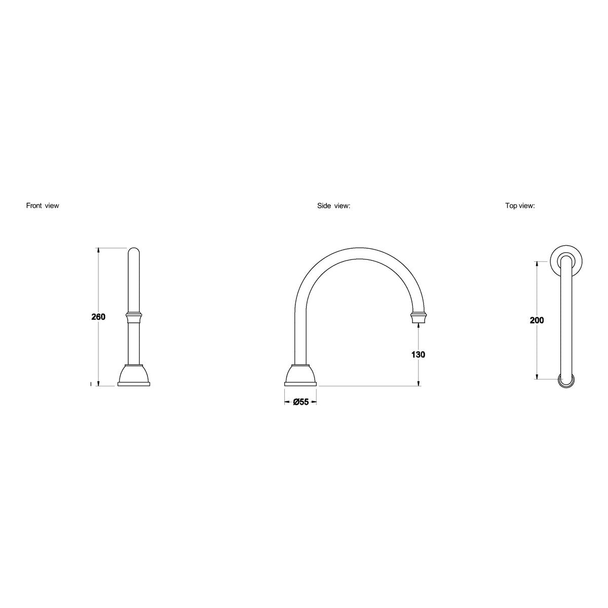 Brodware Winslow Bath Spout III
