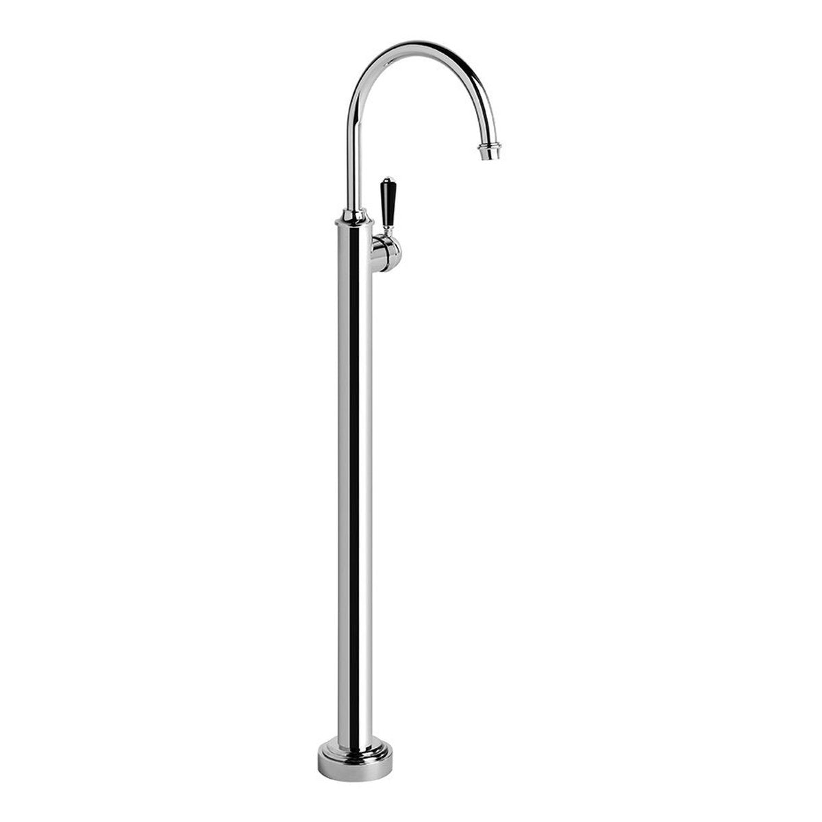 Brodware Winslow Bath Mixer II, Black Porcelain Lever