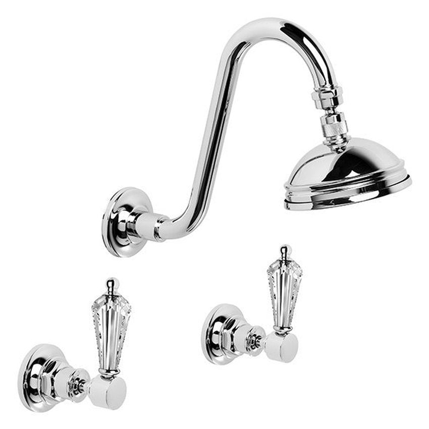 Brodware Winslow Shower Set, 100mm, Kristall Lever