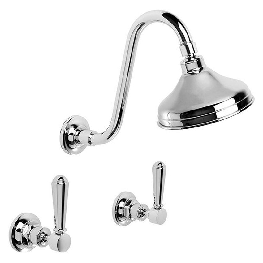 Brodware Winslow Shower Set, 150mm, Metal Lever