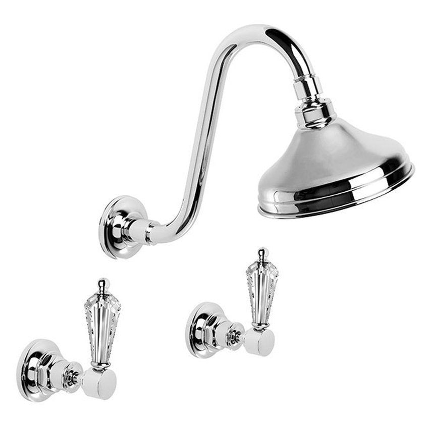 Brodware Winslow Shower Set, 150mm, Kristall Lever