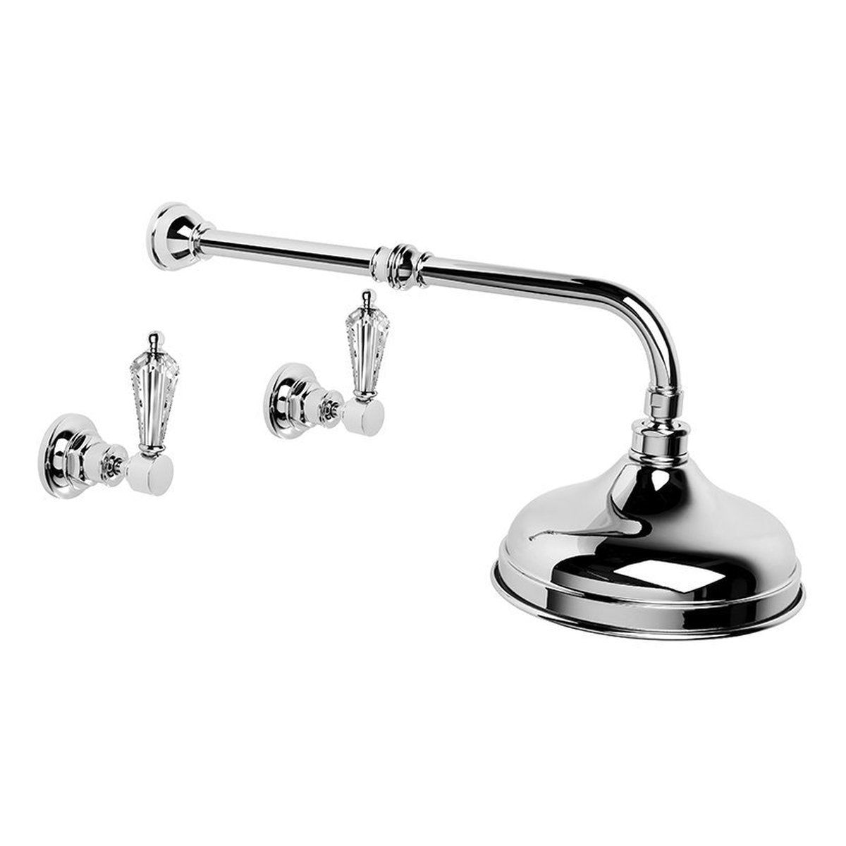 Brodware Winslow Shower Set, 200mm, Kristall Lever