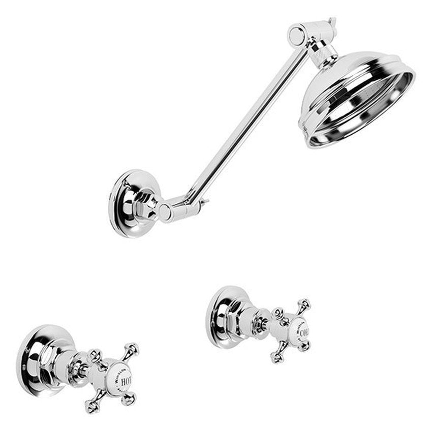 Brodware Winslow Shower Set V, Cross Handle - Ceramic Disc