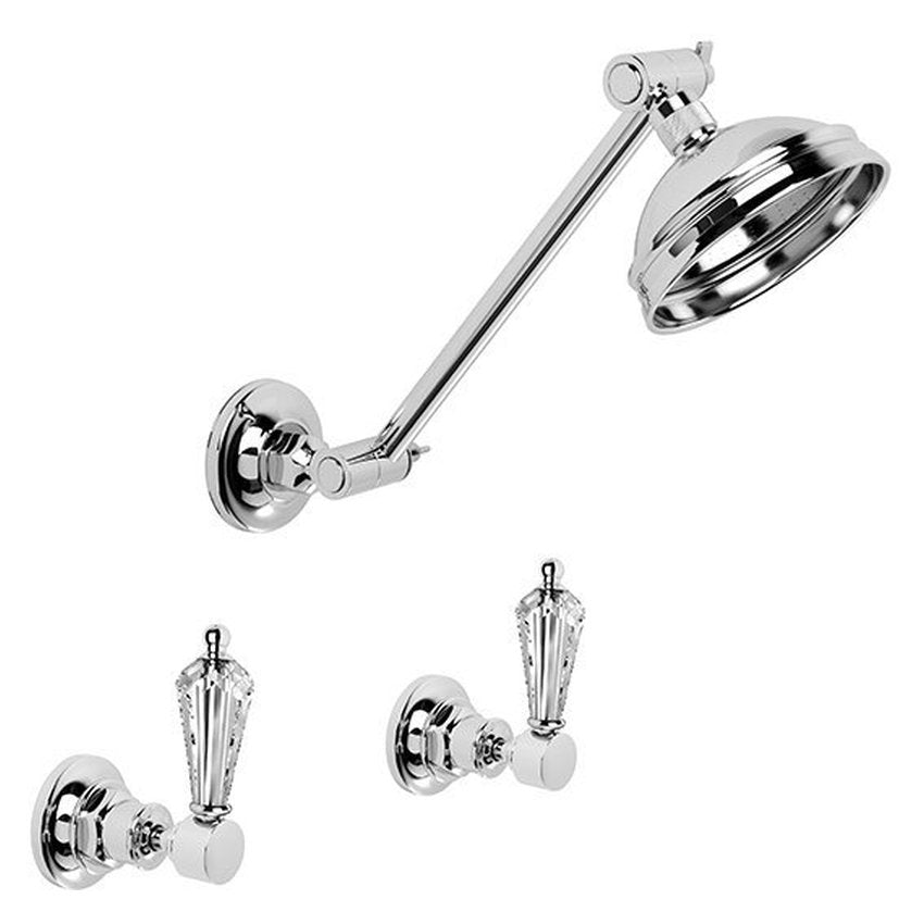 Brodware Winslow Shower Set V, Kristall Lever