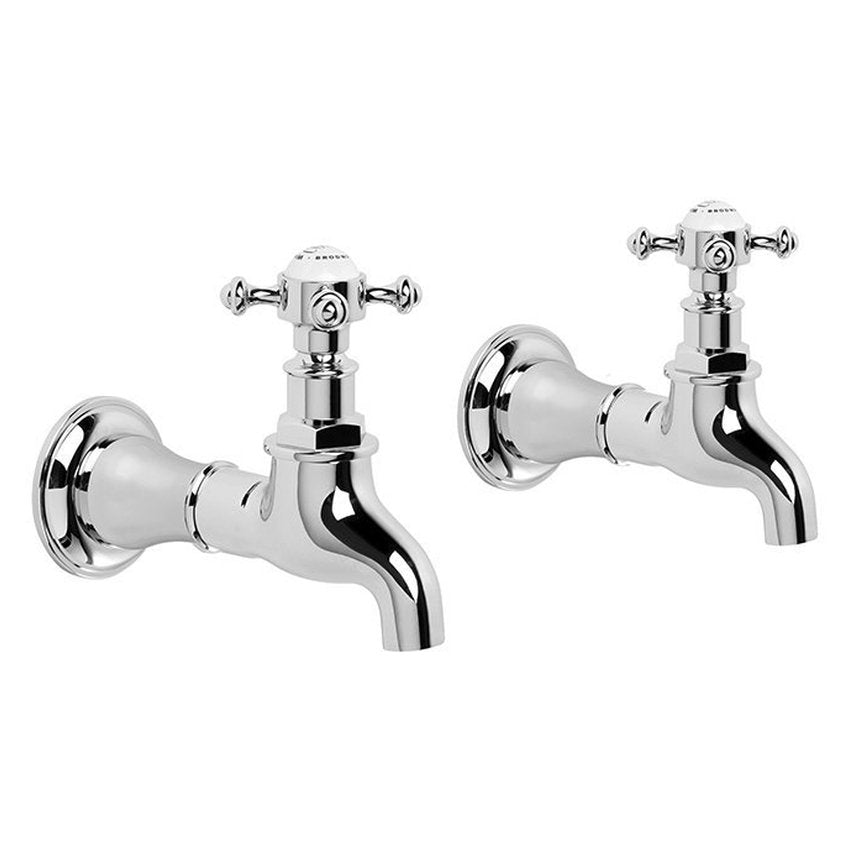 Brodware Winslow Bib Taps, Cross Handle - Ceramic Disc