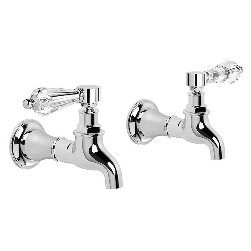 Brodware Winslow Bib Taps, Kristall Lever