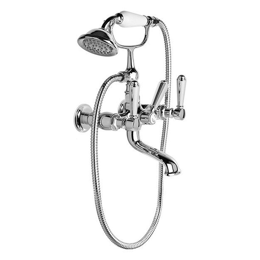 Brodware Winslow Bath Mixer With Handshower III, Metal Lever