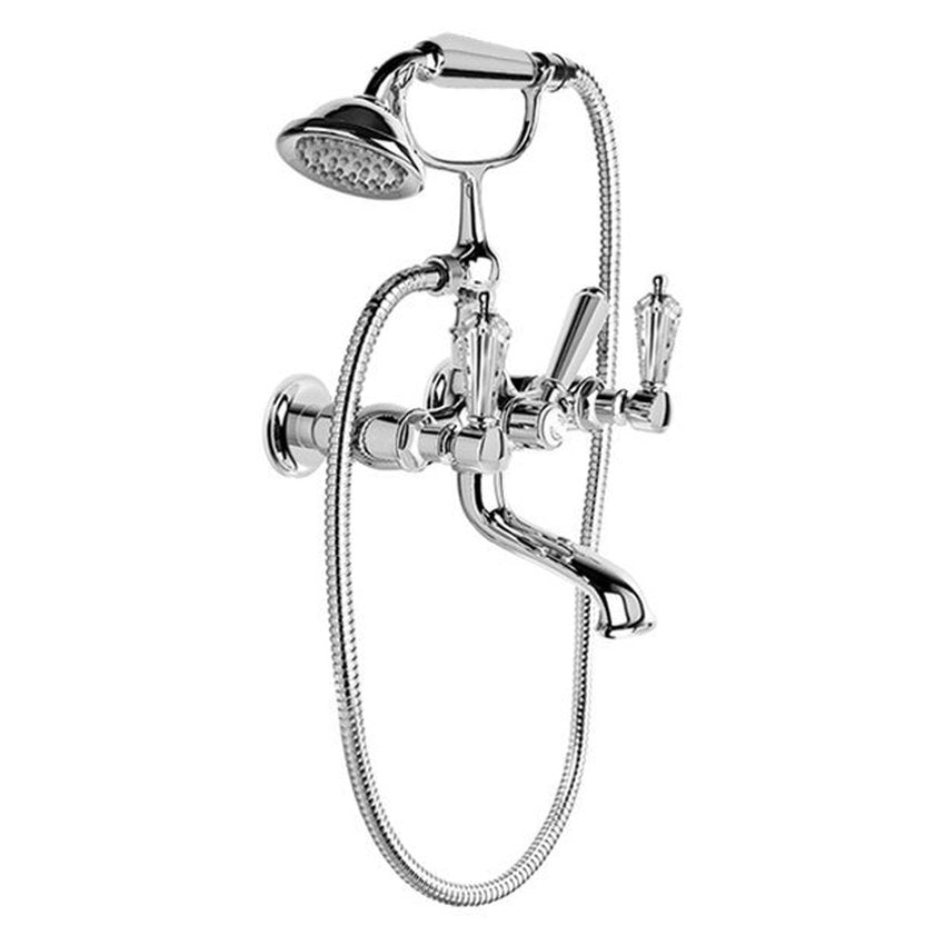 Brodware Winslow Bath Mixer With Handshower III, Kristall Lever