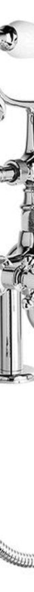 Brodware Winslow Bath Mixer With Handshower II, Cross Handle - Ceramic Disc