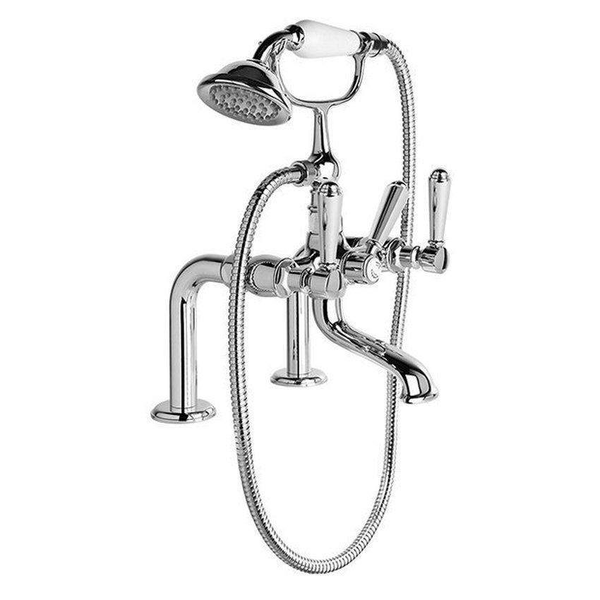 Brodware Winslow Bath Mixer With Handshower II, Metal Lever