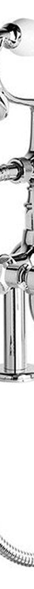 Brodware Winslow Bath Mixer With Handshower II, White Porcelain Lever