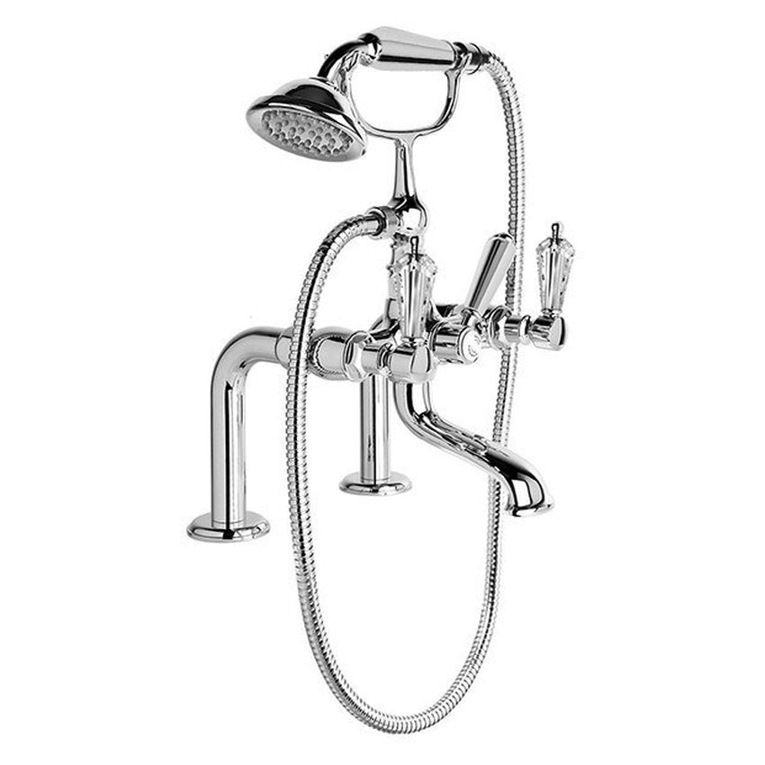 Brodware Winslow Bath Mixer With Handshower II, Kristall Lever