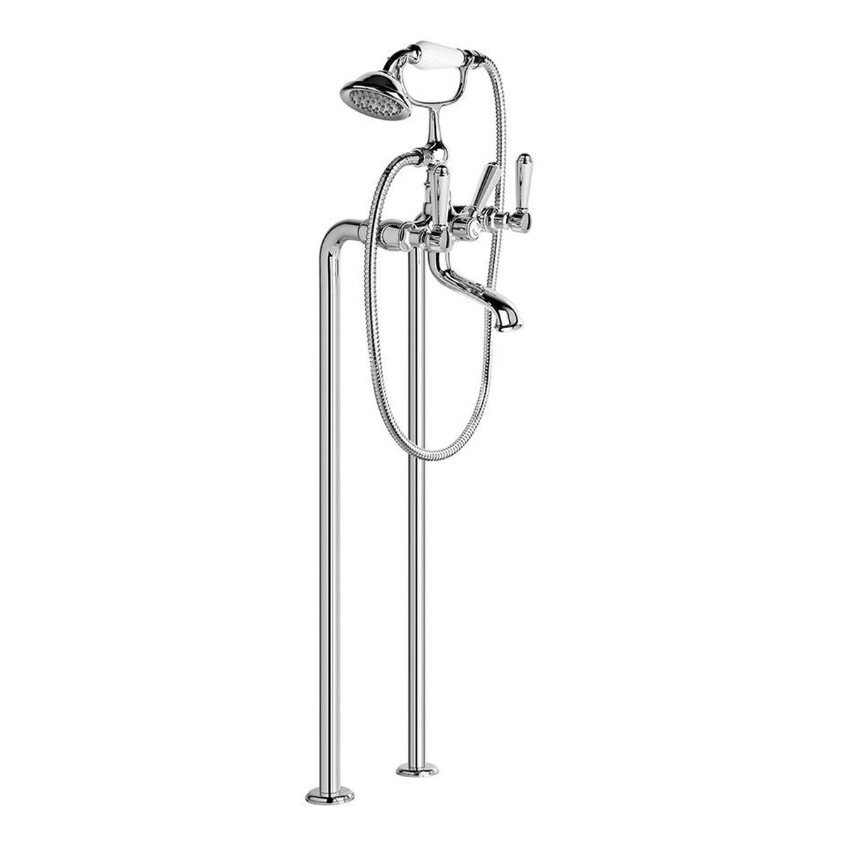 Brodware Winslow Bath Mixer With Handshower I, Metal Lever