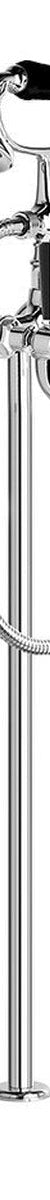 Brodware Winslow Bath Mixer With Handshower I, Black Porcelain Lever