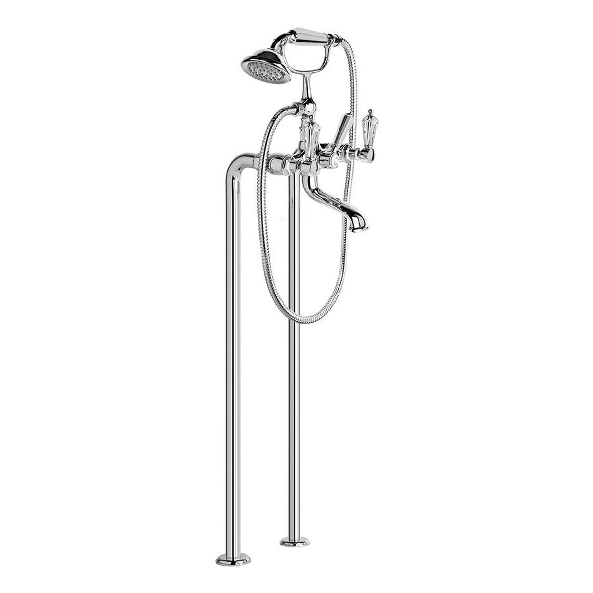 Brodware Winslow Bath Mixer With Handshower I, Kristall Lever