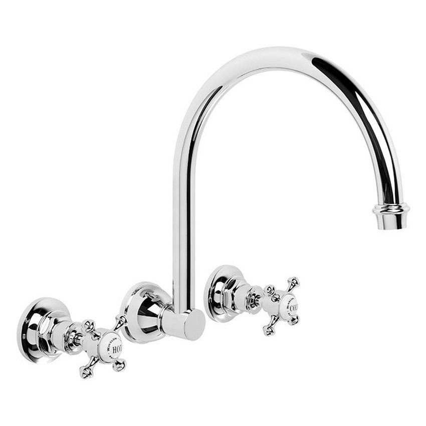 Brodware Winslow Wall Set III, Cross Handle - Ceramic Disc