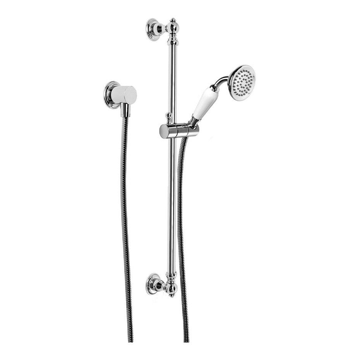 Brodware Winslow Handshower IV, White Porcelain Insert