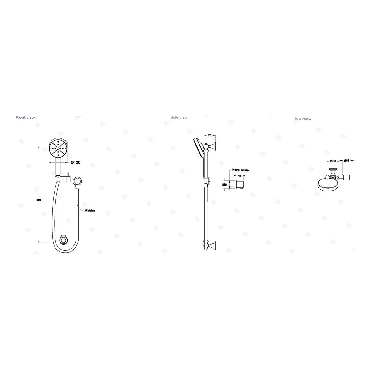 Brodware Winslow Handshower III