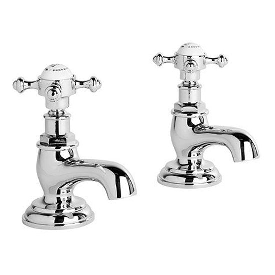 Brodware Winslow Pillar Taps I, Cross Handle - Ceramic Disc