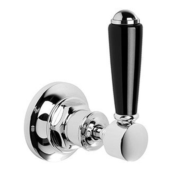 Brodware Winslow Diverter, Black Porcelain Lever