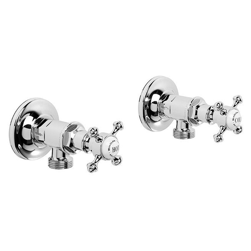 Brodware Winslow Washing Machine Taps I, Cross Handle - Ceramic Disc