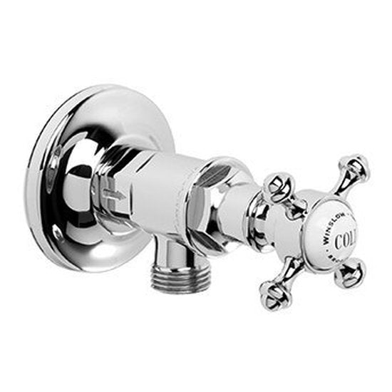 Brodware Winslow Cistern Tap, Cross Handle - Ceramic Disc