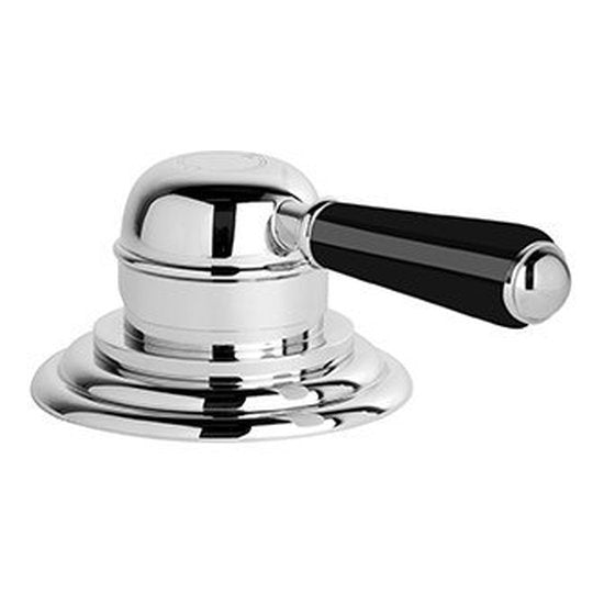 Brodware Winslow Hob Mixer, Black Porcelain Lever