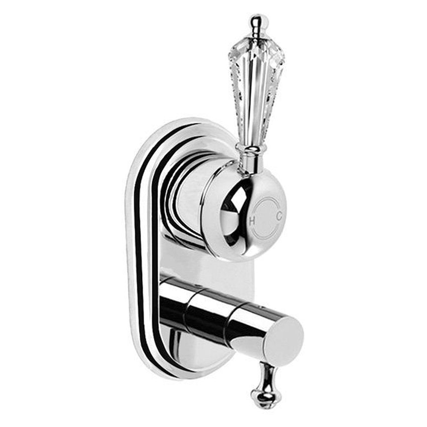 Brodware Winslow Mixer Diverter, Kristall Lever
