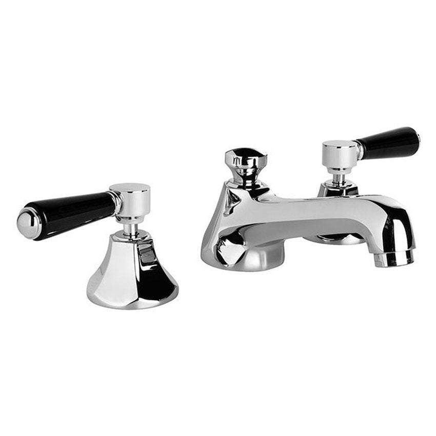 Brodware Classique Basin Set I, Black Porcelain Lever