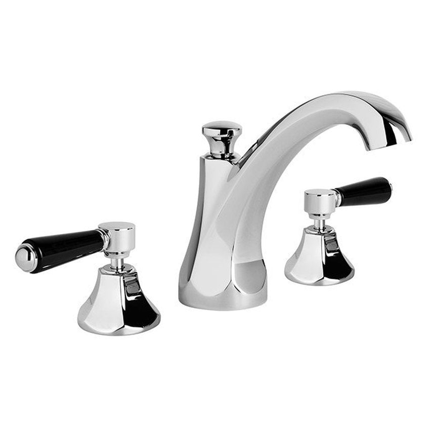 Brodware Classique Basin Set II, Black Porcelain Lever