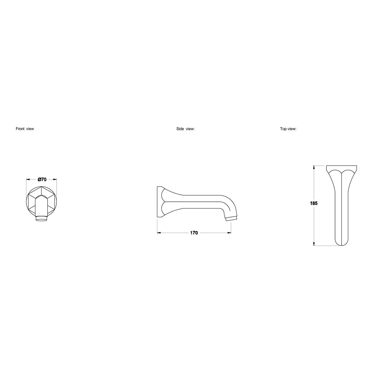 Brodware Classique Wall Spout