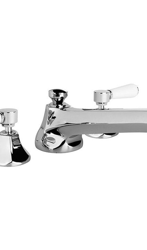Brodware Classique Bath Set, White Porcelain Lever