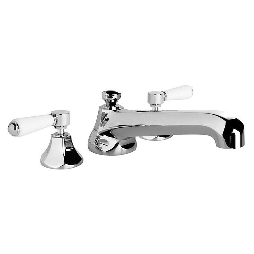 Brodware Classique Bath Set, White Porcelain Lever