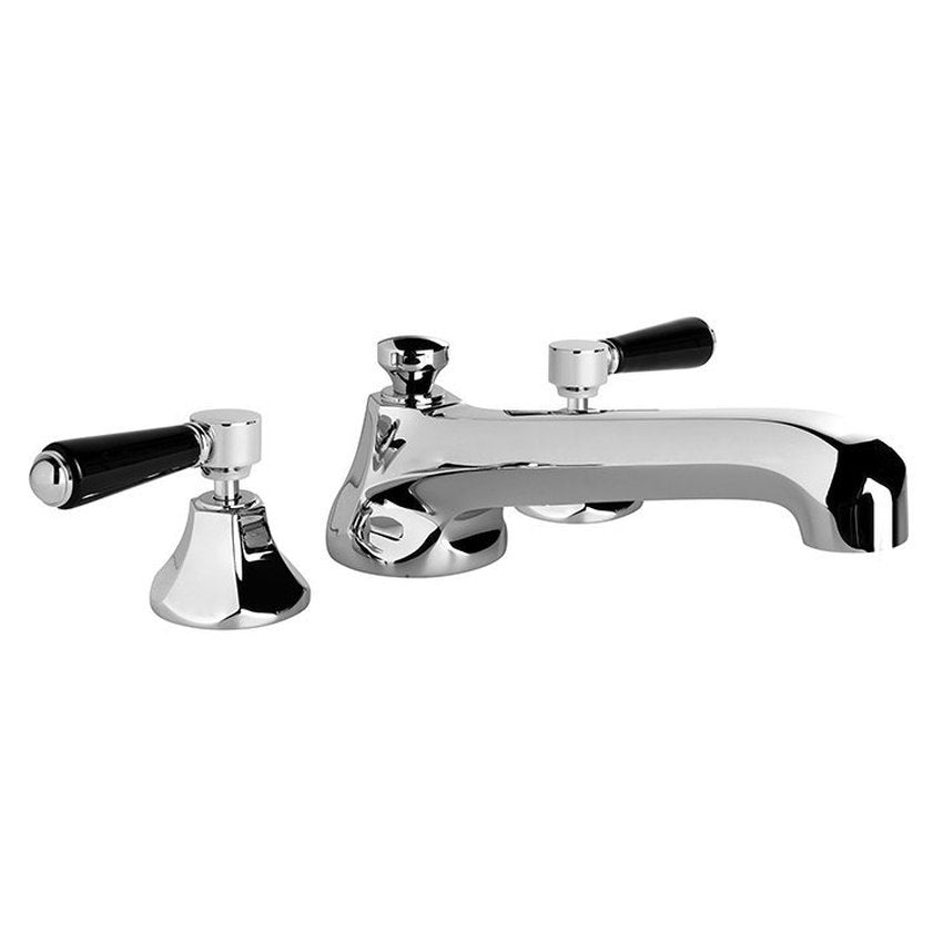Brodware Classique Bath Set, Black Porcelain Lever