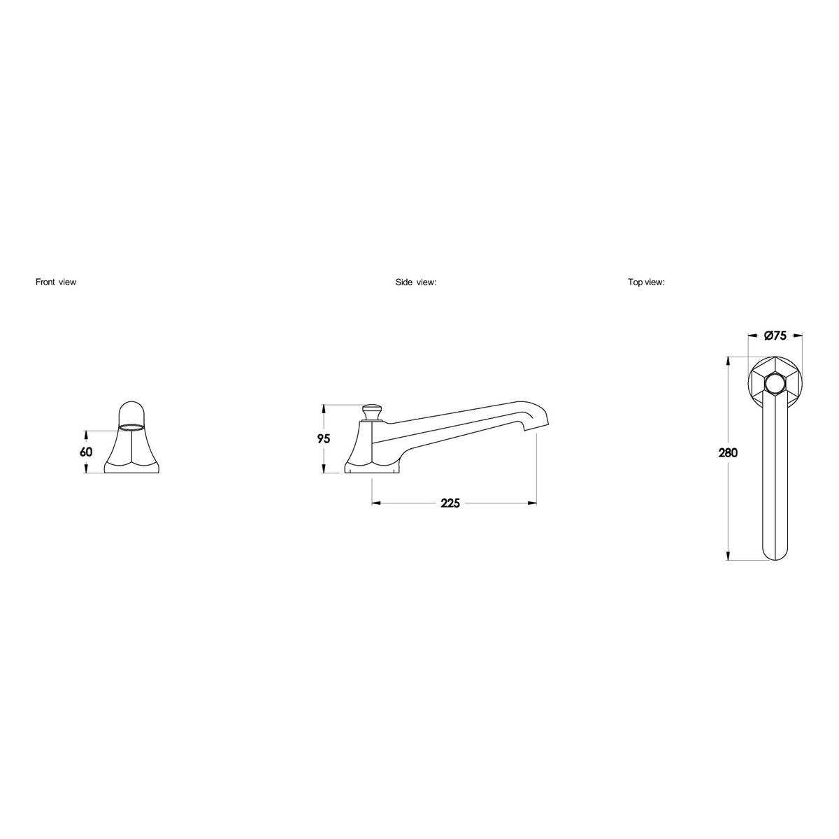 Brodware Classique Bath Spout