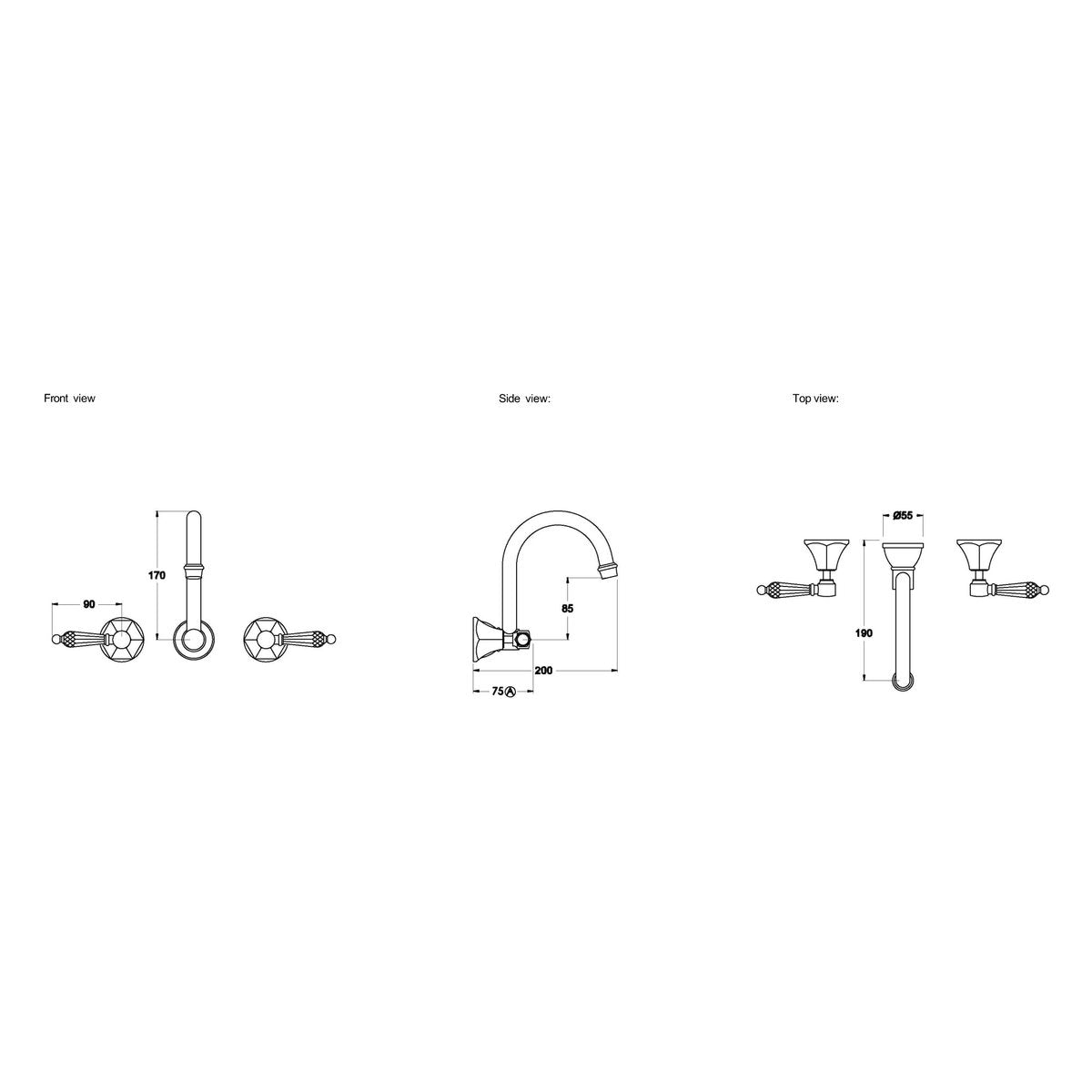 Brodware Classique Wall Set II, Kristall Lever