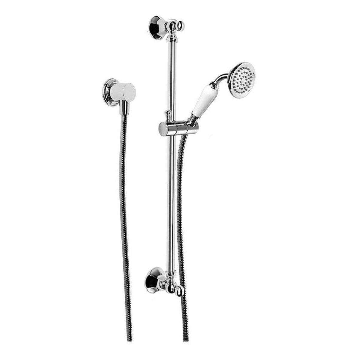 Brodware Classique Handshower, White Porcelain Lever