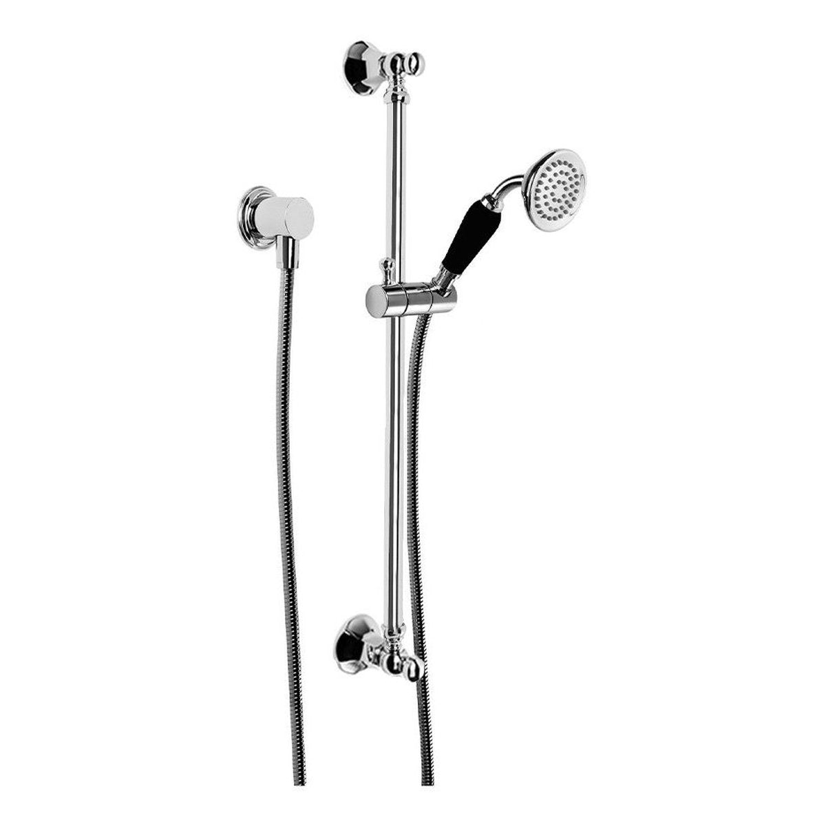 Brodware Classique Handshower, Black Porcelain Insert