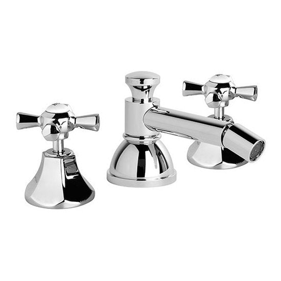 Brodware Classique Bidet Set, Cross Handle - Ceramic Disc