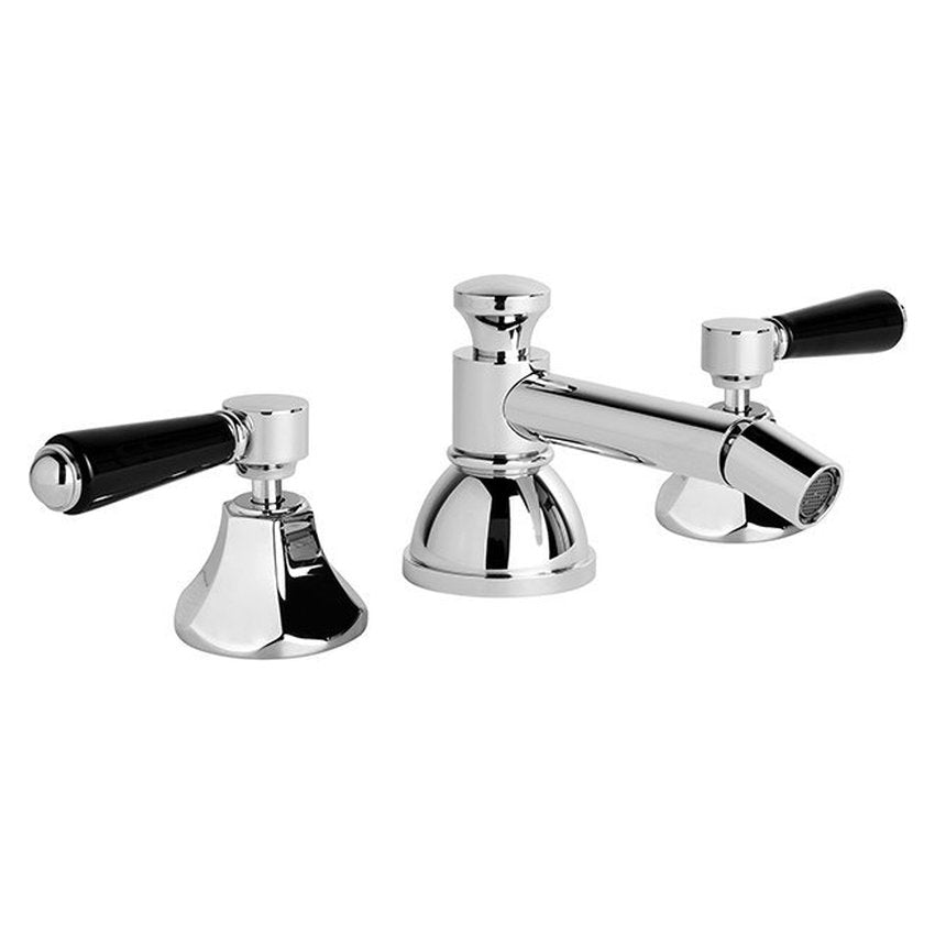 Brodware Classique Bidet Set, Black Porcelain Lever