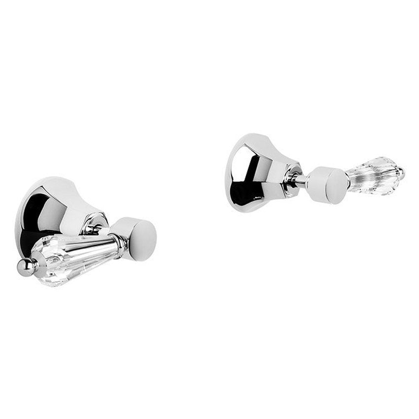Brodware Classique Wall Taps, Kristall Lever