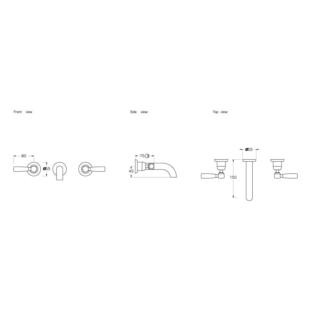 Brodware Manhattan 150mm Wall Set