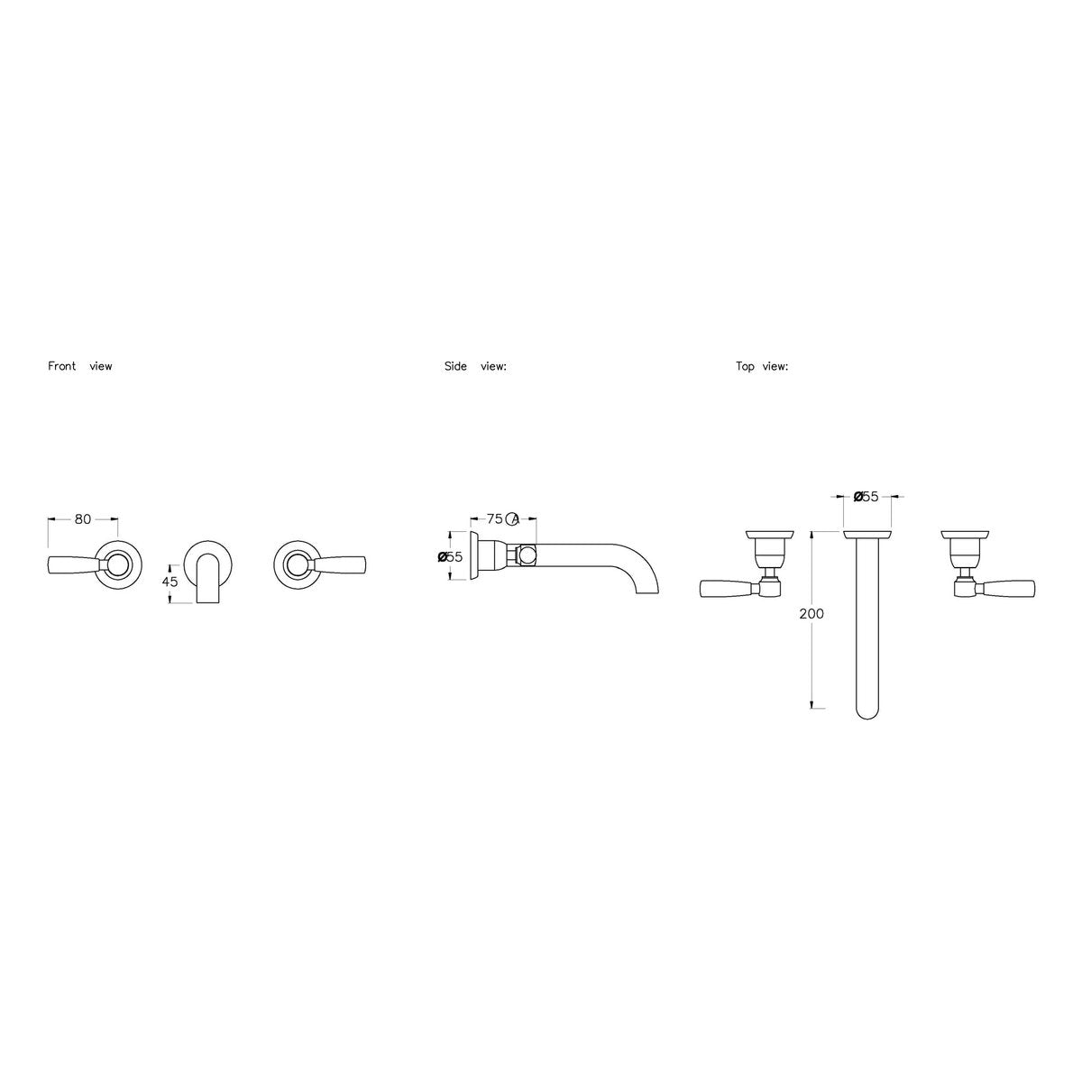 Brodware Manhattan 200mm Wall Set