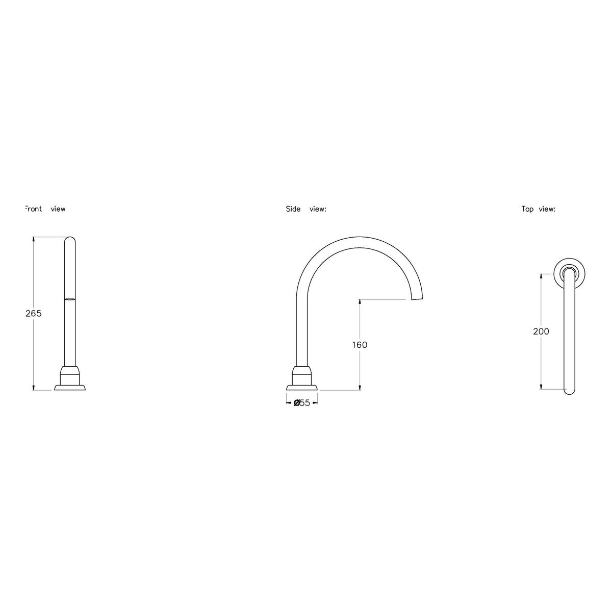 Brodware Manhattan Bath Spout I
