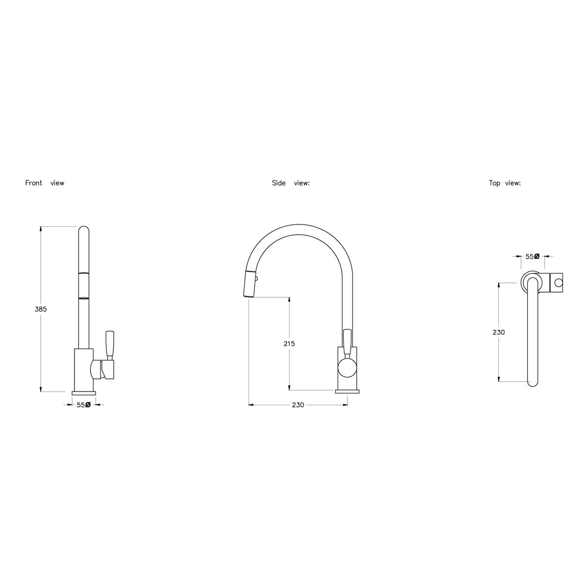 Brodware Manhattan Pullout Kitchen Mixer