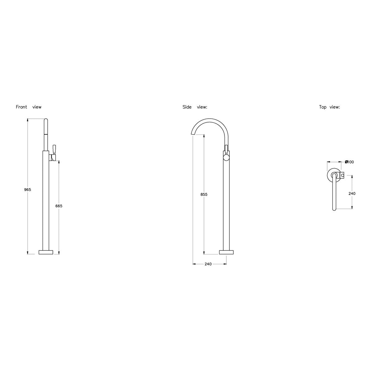 Brodware Manhattan Bath Mixer