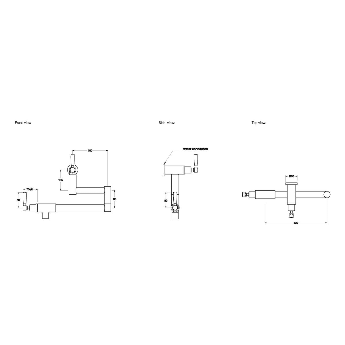 Brodware Manhattan Pot Filler