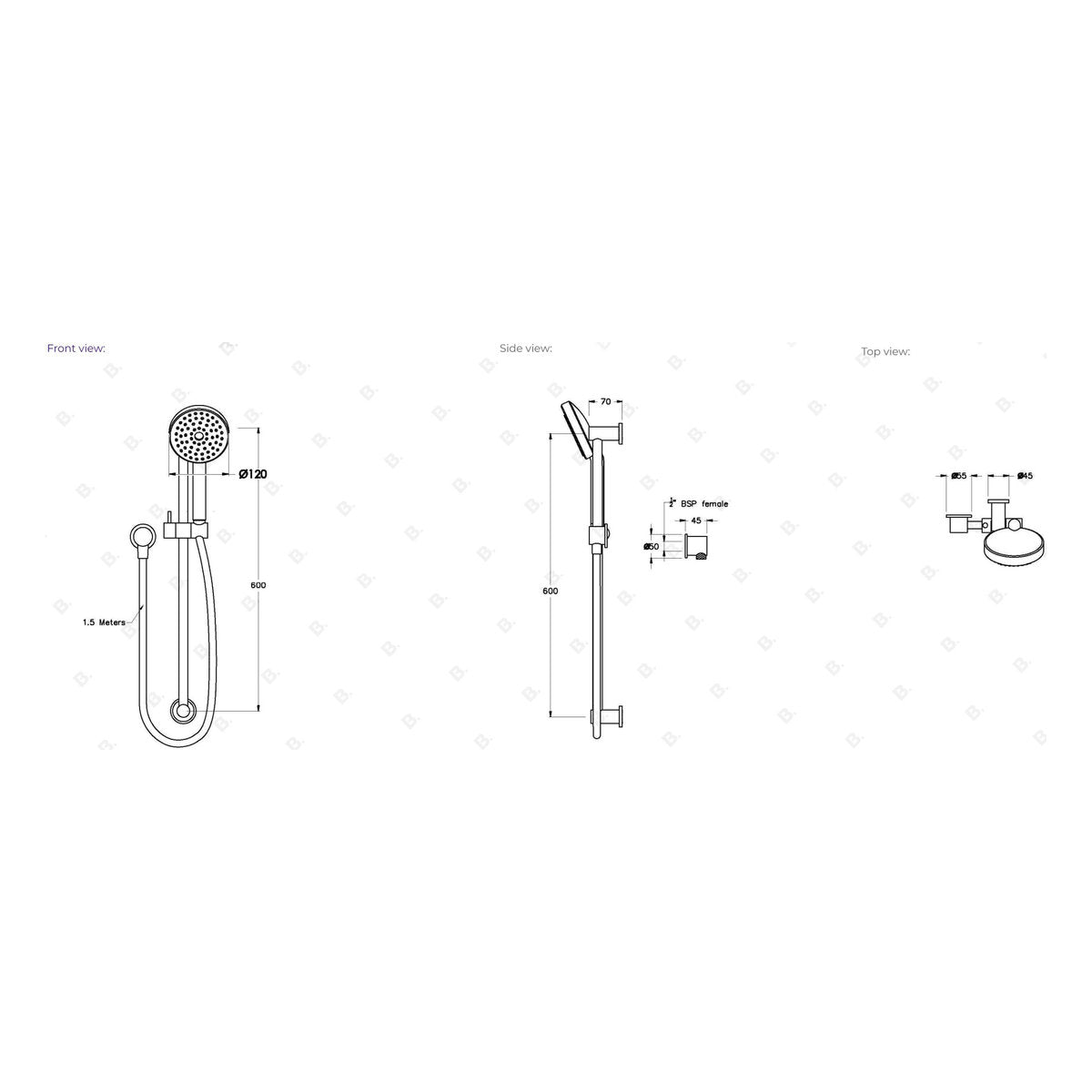 Brodware Manhattan Handshower
