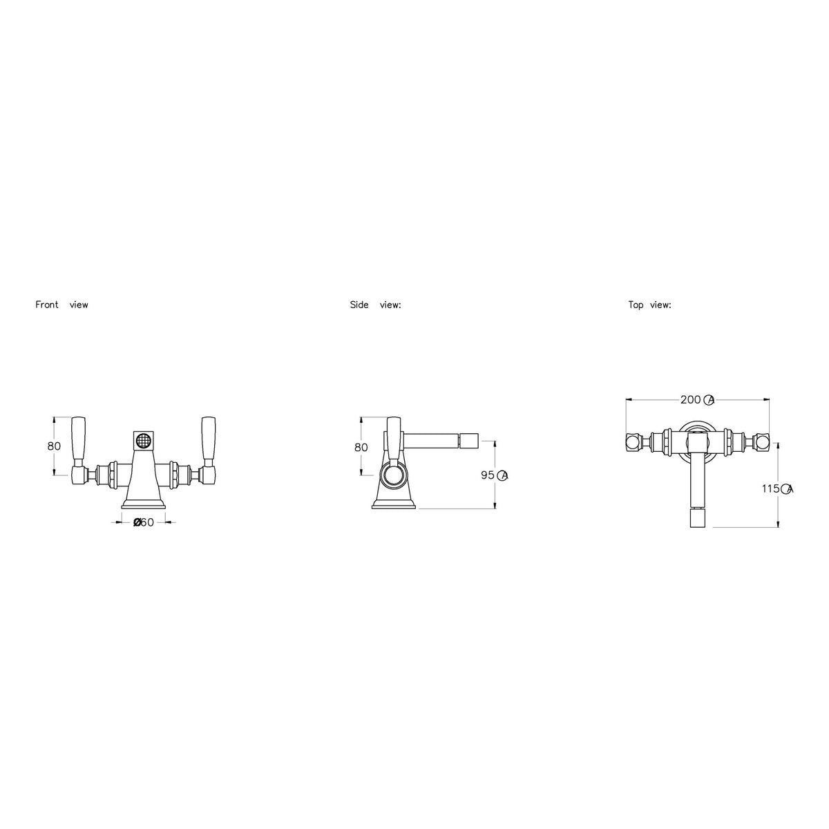 Brodware Manhattan Bidet Mixer